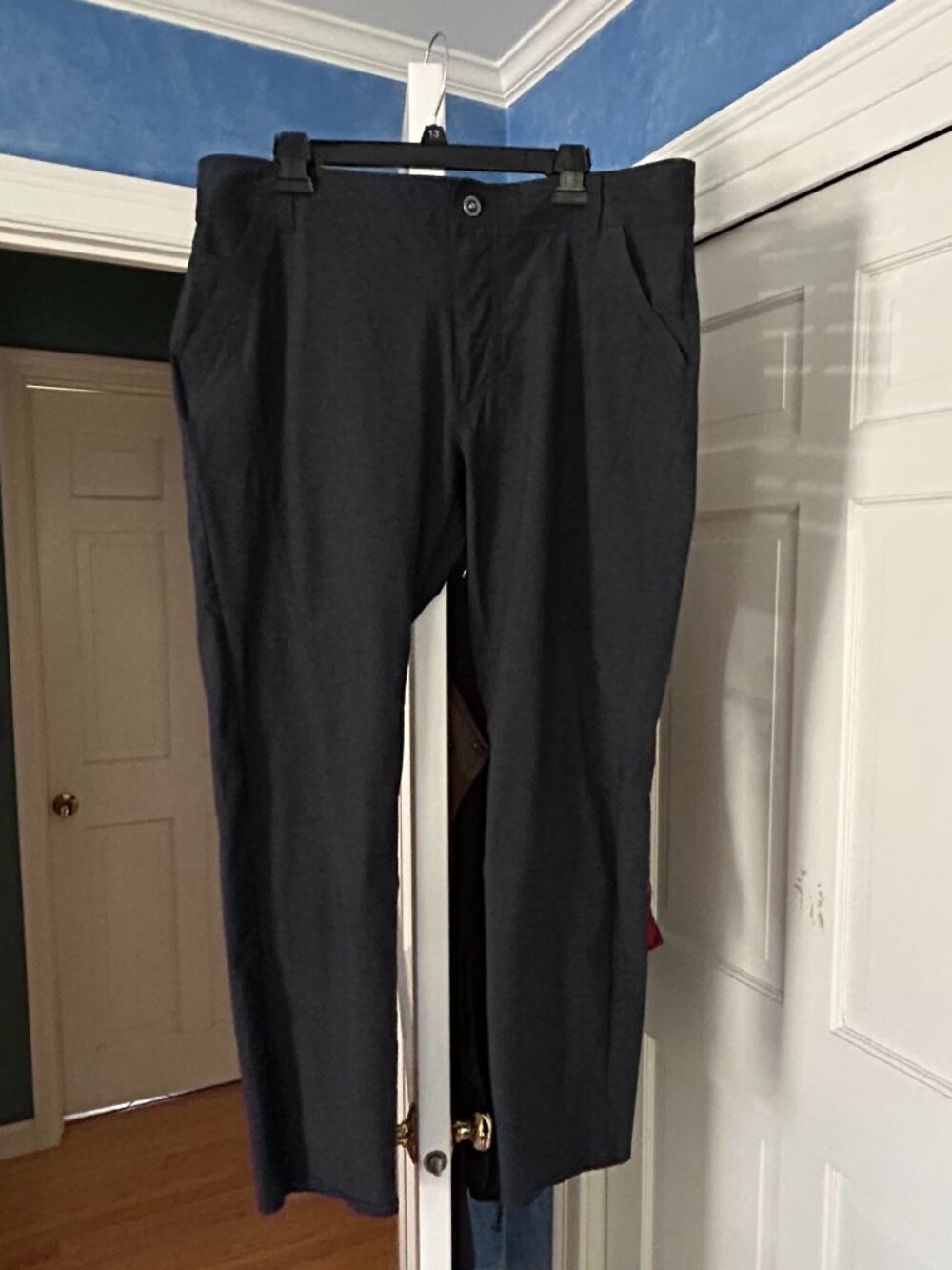 Men's Kuhl Deceptr pants in Dark Charcoal Grey, 38W, 32L